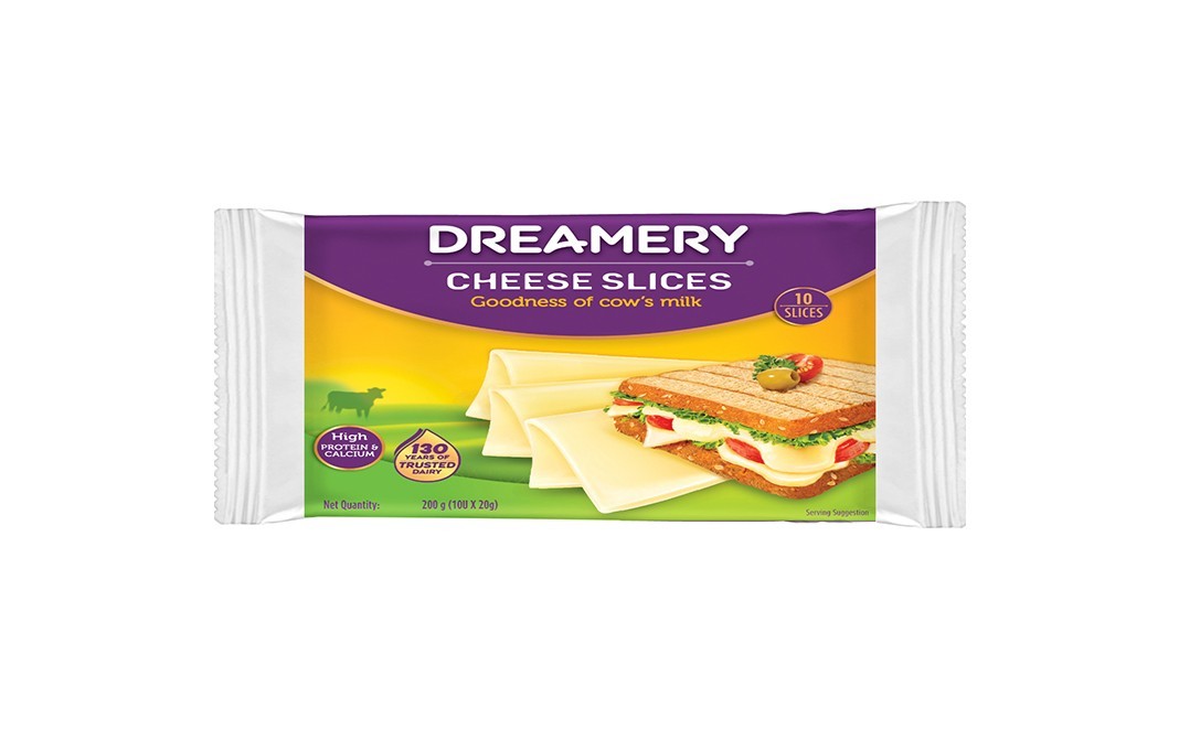 Dreamery Cheese Slices    Pack  200 grams